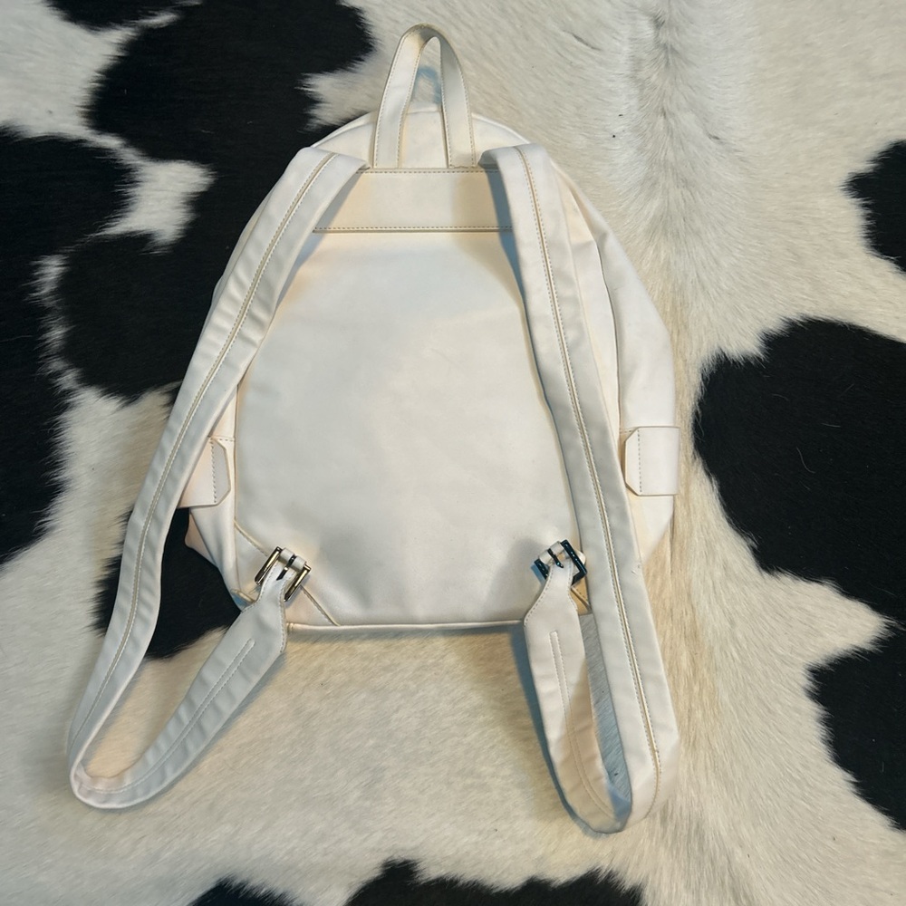 Stylish White and Multicolor Backpack - Picture 3 of 3